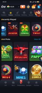 Come APK App Download: Complete Guide to Come Fantasy App, Features, Games, and Installation 4 Live sports marketplace interface on the Come App with decimal fractional match odds
