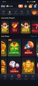 Interactive casino titles like Money Coming and Fortune Gems on Come App